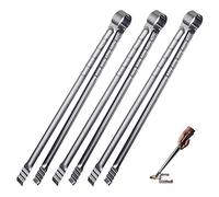 UPTALY pince à steak extra longue de 45 cm, Lot de 3 pinces à barbecue en acier inoxydable, pince à épiler de cuisine, pince à charbon professionnelle, pince à grill coréen