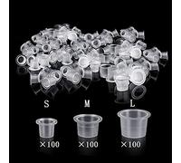 UPTATSUPPLY 300Pcs mixtes Gobelets pour Encre de Tatouage Caps Tatouage pour Tattoo Ink Fournitures Tattoo Ink