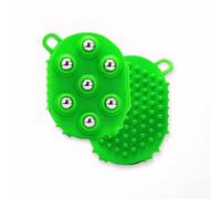 Uptiar Gants de drainage lymphatique pour femme, gants lymphatiques double face avec balle de massage - Rouleau de tissu profond portable pour soulager les muscles et raffermir le corps (vert, 1 pièce