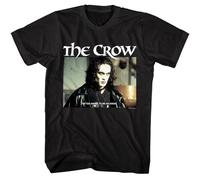 Upton The Crow I'm Too Angry to be an Angel Men's T Shirt Eric Draven Fantasy Movie Black XL