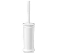 UPTRONIC Brosse de Toilette avec Manche Extra Long, Poils durables et Support Couvert pour Le Nettoyage de la Salle de Bain (Blanc, 1 Ensemble)