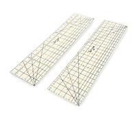 UPTTHOW 2PCS Règle de repassage à chaud pour ourlet de couture - Outil de repassage pour tissu avec tolérance de couture - Pression à fer à repasser sec ou à vapeur - Résistant à la chaleur