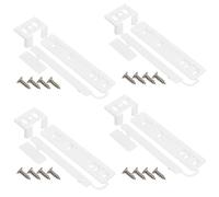 UPTTHOW Lot de 4 curseurs universels intégrés pour porte de réfrigérateur congélateur avec barquettes et clips, kit de fixation pour porte de réfrigérateur