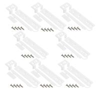 UPTTHOW Lot de 8 curseurs universels intégrés pour porte de réfrigérateur congélateur avec barquettes et clips, kit de fixation pour porte de réfrigérateur