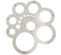 UPTTHOW Outil de coupe rond pour cuir - Règle en acier inoxydable - Pour le travail du cuir, le travail du bois, la couture, les loisirs créatifs