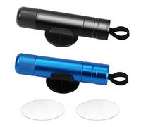 UptVin 2 Pièces Brise Vitre Coupe Ceinture, 2 en 1 Briseur de Vitre de Voiture Portable et Coupe Ceinture Marteau de Sécurité pour Voiture Outil d'Évasion d'urgence - Bleu & Noir