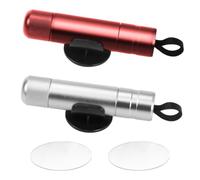 UptVin 2 Pièces Brise Vitre Coupe Ceinture, 2 en 1 Briseur de Vitre de Voiture Portable et Coupe Ceinture Marteau de Sécurité pour Voiture Outil d'Évasion d'urgence - Argent & Rouge