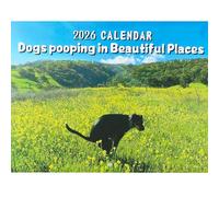 UptVin Calendrier mural humoristique 2026 pour les amoureux des chiens, cadeau idéal pour les anniversaires, Noël et les occasions spéciales