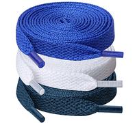 UpUGo 3 Paires de Lacets Chaussures, Lacets Plats de 8 mm de Large Pour Baskets, Course à Pied, Adultes
