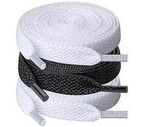 UpUGo 3 Paires de Lacets Chaussures, Lacets Plats de 8 mm de Large Pour Baskets, Course à Pied, Adultes