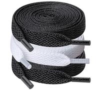 UpUGo 3 Paires de Lacets Chaussures, Lacets Plats de 8 mm de Large Pour Baskets, Course à Pied, Adultes