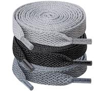 UpUGo 3 Paires de Lacets Chaussures, Lacets Plats de 8 mm de Large Pour Baskets, Course à Pied, Adultes