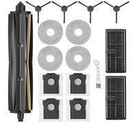 UPUPDAY Accessoires de Rechange pour Dreame L10s Pro Ultra Heat/L10s Ultra Gen 2/X30 Ultra, pour Mova E30 Ultra, 1 TriCut Brosse Principale 4 Sacs à Poussière 2 Filtre 4 Serpillères 4 Brosses Latérale