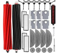 UPUPDAY Accessoires de Rechange pour Roborock S8 MaxV Ultra /S8 Max Ultra, 2 Brosse Principale 6 Sacs à Poussière 4 Filtre 4 Serpillères 4 Serpillères de Bord 1 Brosse de Nettoyage 6 Brosses Latérale