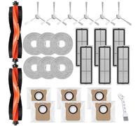 UPUPDAY Accessoires de Rechange pour Xiaomi X10+ /X20+, Accessoires pour Dreame L10s Ultra /L10 Ultra /L10 Prime, 2 Brosse Principale 6 Sacs à Poussière 6 Filtre 6 Serpillères 6 Brosses Latérale