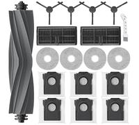 UPUPDAY Accessoires pour Dreame L10s Pro Ultra Heat /L10s Ultra Gen 2 /X30 Ultra, Accessoires pour Mova E30 Ultra, 1 Brosse Principale 6 Sacs à Poussière 2 Filtre 4 Serpillères 4 Brosses Latérale