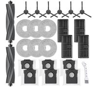 UPUPDAY Accessoires pour Dreame L10s Pro Ultra Heat /L10s Ultra Gen 2 /X30 Ultra, Accessoires pour Mova E30 Ultra, 2 Brosse Principale 6 Sacs à Poussière 4 Filtre 6 Serpillères 6 Brosses Latérale