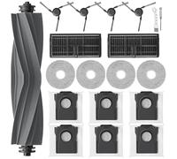 UPUPDAY Accessoires pour Dreame X40 Ultra Complete /X40 Master /L40 Ultra, Accessoires pour Mova P50 Pro Ultra, 1 Brosse Principale 6 Sacs à Poussière 2 Filtre 4 Serpillères 4 Brosses Latérale