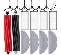 UPUPDAY Accessoires pour Roborock S8 Pro Ultra, Pièces de Rechange pour Roborock S8 Pro Ultra, 2 Brosse Principale, 4 Filtre, 4 Serpillères, 6 Brosses Latérale