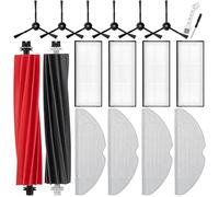 UPUPDAY Accessoires pour Roborock S8 / S8+ / S8 Plus, Pièces de Rechange pour Roborock S8 / S8+ / S8 Plus, 2 Brosse Principale, 4 Filtre, 4 Serpillères, 6 Brosses Latérale