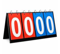 UPUPGO Tableau d'affichage portable à 4 chiffres - Tableau compteur de points étanche pour tennis de table, basket-ball, volley-ball et football pour intérieur et extérieur