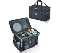 UPWOIGH Grand sac à outils tactique, 40 L, noir, pliable, tissu Oxford 600D avec fond imperméable, séparateurs réglables, équipement d'atterrissage pour camping et voyage