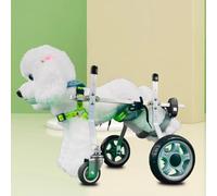 UPWONEC Small Dog Wheelchair Quatre Roues, Véhicule D'invalidité des Pattes Arrière, Scooter pour Chiens Âgés, Paralysie du Membre Postérieur Véhicule Puissant Auxiliaire,5 to 9kg