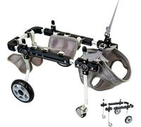UPWONEC Vèle en Fauteuil Roulant pour Chiens De Soutien Complet, Fauteuil Roulant pour Chien Handicapé À 4 Roues, Accumulation De Jambe d'exercice,M