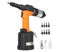 UPWOOD Écrou à sertir hydraulique pneumatique robuste avec bouton réversible, HPS6312F Kit de réglage automatique du pistolet à sertir à sertir pneumatique avec assemblage métrique de taille 8