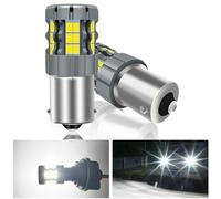 UPXSXT 2Pcs 1156 LED Ampoule de Feu de Recul Blanc, CANBUS Sans Erreur Anti Hyper Flash 7506 BA15S P21W Feu de recul Ampoule de remplacement Ampoule Super Lumineuse 30-SMD 25W 4000LM