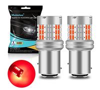 UPXSXT 2Pcs 1157 BAY15D P21/5W Ampoule feu de stop Rouge, 12-24V 3020 30SMD 800LM Ampoule Led Super brillant Etanche à l'eau Convient aux feux arrière des voitures, aux feux de jour