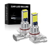 UPXSXT 2Pcs 9005 9006 Ampoule pour Feu Brouillard, Super Lumineux 12-24V 6000K Blanc Froid Ampoule pour Feu Brouillard 1:1 Mini Ampoule Pas d'Adaptateur Nécessaire Plug-and-Play