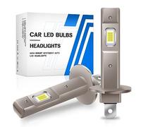 UPXSXT 2Pcs Ampoule H1 Led, 12V 16000LM 6500K Ampoule de remplacement de phare LED blanc froid 1:1 Mini format étanche IP68 Plug and Play