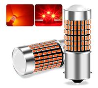 UPXSXT 2Pcs ampoule led voiture sans erreur,ba15s p21w led ampoule led feu stop ampoule rouge 12-24V 23W super brillante pour feux de brouillard arrière et feux de position arrière