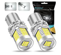 UPXSXT 2PCS ampoule p21w led canbus anti erreur, 1156 BA15S ampoule voiture led brillant 89 SMD 12V Convient aux feux de recul (Blanc)