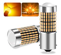 UPXSXT 2pcs ampoule p21w led canbus anti erreur, ba15s 1156 Ampoule de clignotant ambrée 12-24V 144 3014SMD ampoule de rechange étanche super lumineuse pour voiture