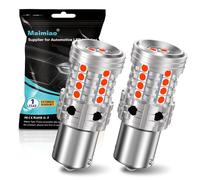 UPXSXT 2pcs ampoules LED 1156 rouges, feu stop 7506 P21W BA15S 12V-24V 27SMD super lumineuses pour remplacement d'ampoule pour feu antibrouillard arrière, feu de position arrière super lumineux