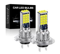 UPXSXT 2Pcs H7 Ampoule antibrouillard, Super Lumineux 12-24V 6000K Blanc Froid Ampoule 1:1 Mini Taille Pas d'Adaptateur Nécessaire Plug-and-Play