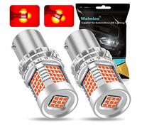 UPXSXT 2pcs p21/5w led ampoule voiture sans erreur, 89 SMD 1157 BAY15D ampoules de feux de freinage super lumineux et étanche convient aux feux arrière et aux feux de circulation diurne (Rouge)