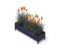 Upyard ModernBox Low Jardinière surélevée Moderne en Bois - pour Balcon, terrasse, Jardin - Jardinière pour légumes et Herbes - 118 x 36 x 32 cm - Noir