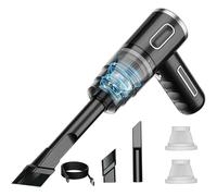 UQAHGRCHR Aspirateur Main Voiture pour Hyundai Kona 2016-2023, 29000Pa Mini Aspirateur sans Fil Portable Rechargeable, avec 2 Filtre et Tête Brosse,Black