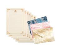 Uqezagpa 1 ensemble de papier à lettre avec enveloppes - Style chinois - Ensemble de papeterie avec enveloppes pour fête
