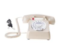 Uqezagpa 1 ensemble de roues rotatives vieux téléphone fonctionnel téléphone de bureau son fort design traditionnel solide pour une utilisation téléphone à roue rotative