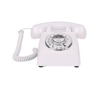 Uqezagpa 1 ensemble de roues rotatives vieux téléphone fonctionnel téléphone de bureau son fort design traditionnel solide pour une utilisation téléphone à roue rotative