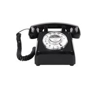 Uqezagpa 1 ensemble de roues rotatives vieux téléphone fonctionnel téléphone de bureau son fort design traditionnel solide pour une utilisation téléphone à roue rotative
