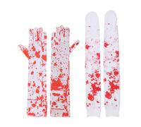 Uqezagpa 2 pièces/3 pièces/4 pièces pour femmes et filles, nappe sanglante avec tablier, bas et gants, costume de festival pour cosplay, fête, spectacles, chaussettes hautes pour hommes, chaussettes