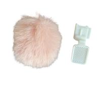 Uqezagpa Accessoire universel pour sabot offrant une réduction du bruit du vent, adapté aux microphones d'appareil photo, amélioration de la voix, sabot de pare-brise, accessoire réduisant le bruit du