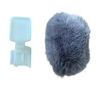 Uqezagpa Accessoire universel pour sabot offrant une réduction du bruit du vent, adapté aux microphones d'appareil photo, amélioration de la voix, sabot de pare-brise, accessoire réduisant le bruit du