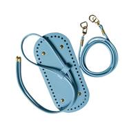 Uqezagpa Accessoires de sac avec sangle en polyuréthane et cordon de serrage et base découpée avec précision pour sacs à bandoulière faits à la main, sangle de sac réglable, bleu ciel, One Size