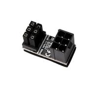 Uqezagpa Adaptateur d'alimentation PCIe 8 broches UTurn 180 degrés pour GPU VGA PCIe 8 broches pour une gestion efficace des câbles GPU